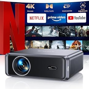 新品❤️最新 プロジェクター 家庭 ホームシアター 4K対応 自動補正 リモコン Amazon.co.jp: 4Kプロジェクター 家庭用【Netflix公式ライセンス